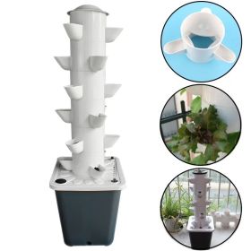 6 Layers 18 Plants Sites NFT Hydroponics Growing System Vertical Tower Gardern Greenhouse Kit for Leaf Vegetables