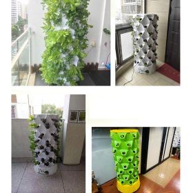 Aeroponics Equipment Pineapple Tower Garden Vertical Hydroponic Growing System 8 Layers 64 Plants