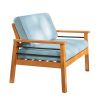 Gloucester Contemporary Patio Wood Sofa Club Chair