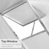 8ftx 6ft Walk-In Polycarbonate Greenhouse with Roof Vent -AS