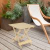 Outdoor Wooden Adirondack Patio Side Table