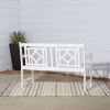 Bradley Outdoor Patio Diamond 4-foot Bench