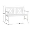 Bradley Outdoor Patio Diamond 4-foot Bench