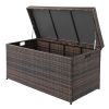 Simple And Practical Outdoor Deck Box Storage Box Brown Gradient