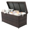 Simple And Practical Outdoor Deck Box Storage Box Brown Gradient